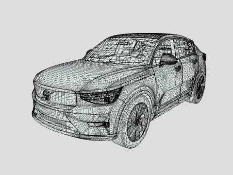 Volvo C40 Recharge 2024 3D Model