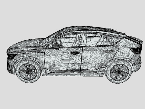 Volvo C40 Recharge 2024 3D 模型