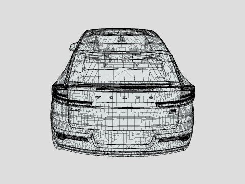 Volvo C40 Recharge 2024 3D 模型