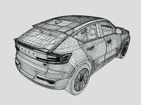 Volvo C40 Recharge 2024 3D Model