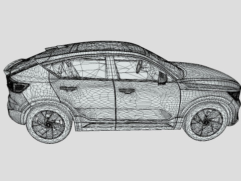 Volvo C40 Recharge 2024 3D 模型