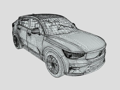 Volvo C40 Recharge 2024 3D Model