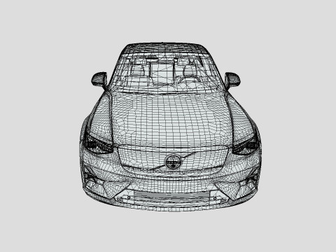 Volvo C40 Recharge 2024 3D 模型