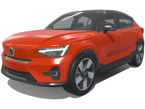 Volvo C40 Recharge 2024 3D 모델