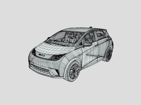 BYD Dolphin 2024 3D Model