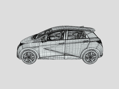 BYD Dolphin 2024 Modello 3D