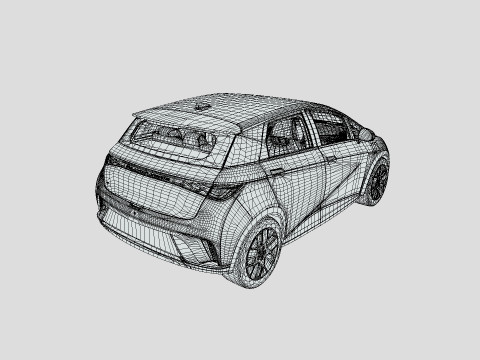 BYD Dolphin 2024 Modello 3D