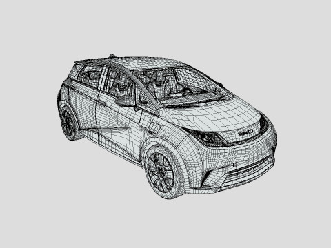 BYD Dolphin 2024 Modello 3D