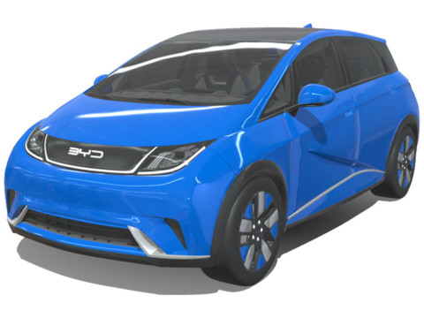 BYD Dolphin 2024 3D Model
