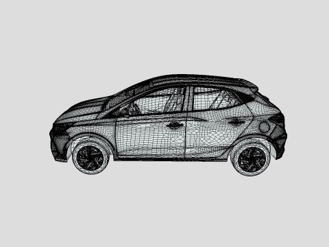 Hyundai HB20 2024 3D Модель