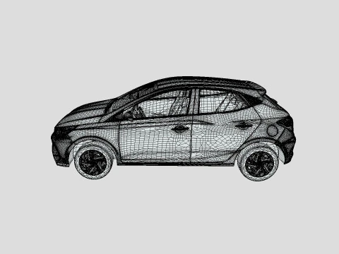 Hyundai HB20 2024 3D Model