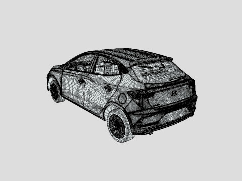 Hyundai HB20 2024 3D Модель