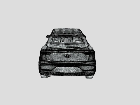 Hyundai HB20 2024 3D Model