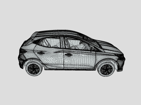 Hyundai HB20 2024 3D Модель