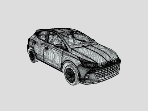 Hyundai HB20 2024 3D Модель
