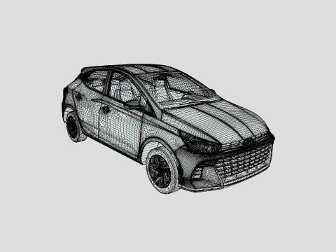 Hyundai HB20 2024 3D Model