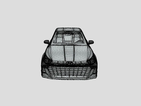 Hyundai HB20 2024 3D Model