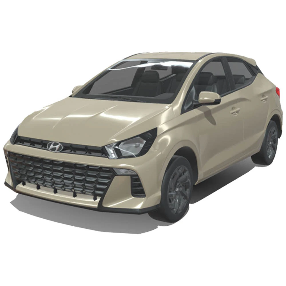 Hyundai HB20 2024 3D Model .c4d .max .obj .3ds .fbx .stl .blend 