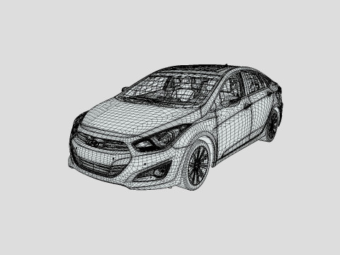 Hyundai I40 Sedan 2019 3D 모델