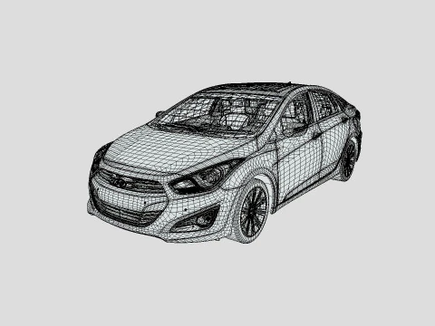 Hyundai I40 Sedan 2019 3D Model