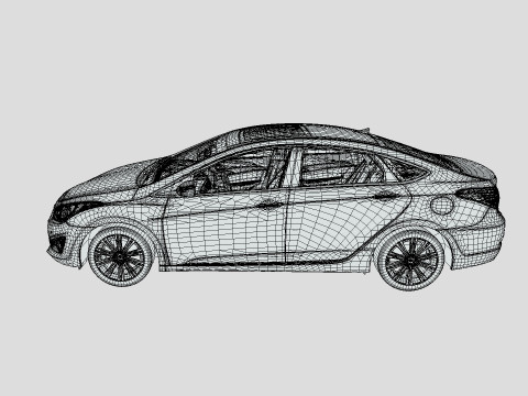 Hyundai I40 Sedan 2019 3D 모델