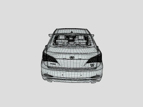 Hyundai I40 Sedan 2019 3D Model
