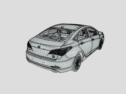 Hyundai I40 Sedan 2019 3D 모델