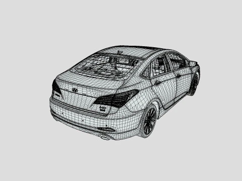 Hyundai I40 Sedan 2019 3D Model