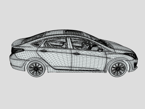 Hyundai I40 Sedan 2019 3D 모델