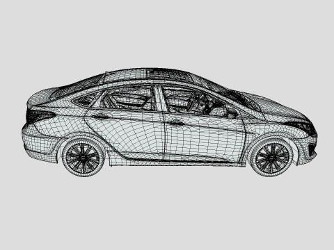 Hyundai I40 Sedan 2019 3D Model