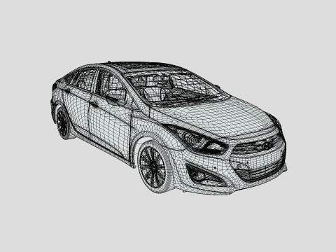 Hyundai I40 Sedan 2019 3D 모델