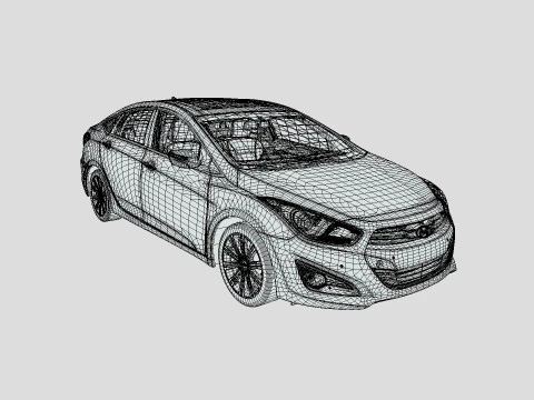 Hyundai I40 Sedan 2019 3D Model