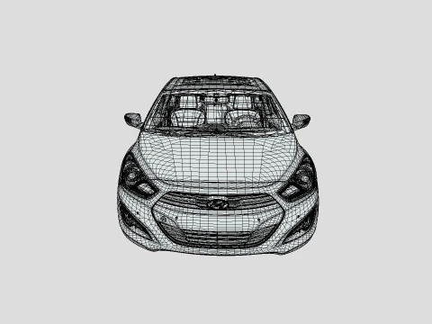 Hyundai I40 Sedan 2019 3D Model