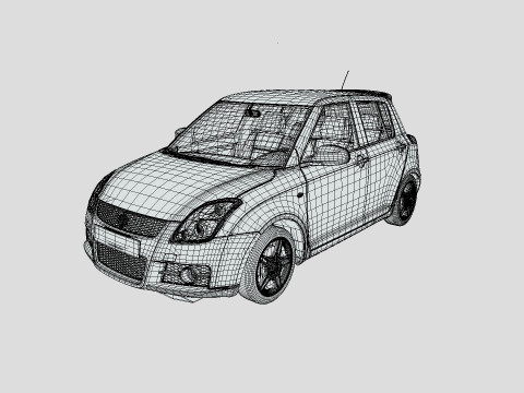 Suzuki MK1 Swift 2014 3D Модель