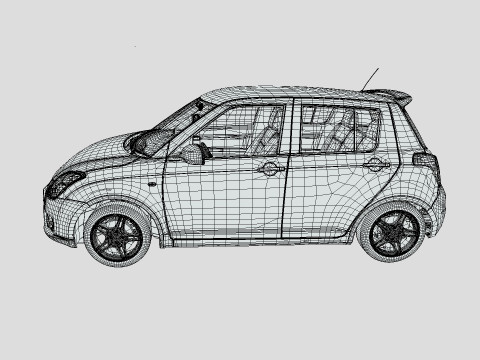 Suzuki MK1 Swift 2014 3D Модель