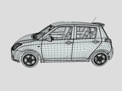 Suzuki MK1 Swift 2014 3D Model