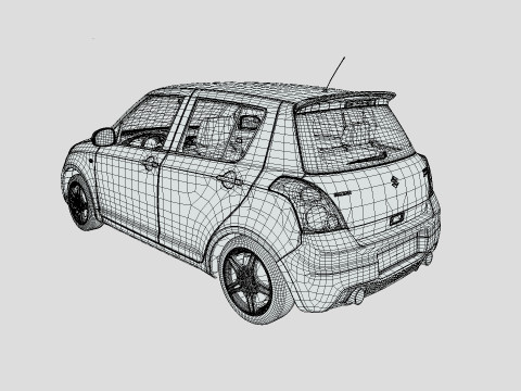Suzuki MK1 Swift 2014 3D Модель