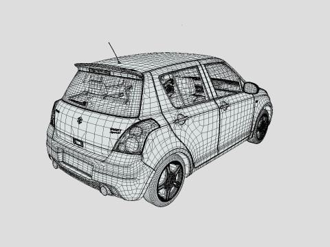 Suzuki MK1 Swift 2014 3D Модель
