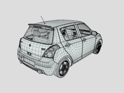 Suzuki MK1 Swift 2014 3D Model