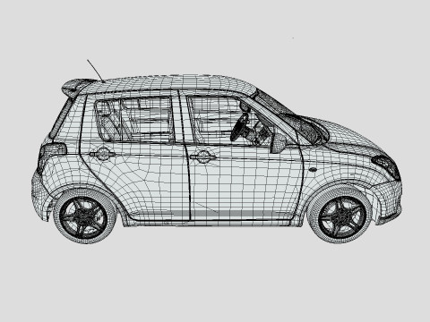 Suzuki MK1 Swift 2014 3D Модель