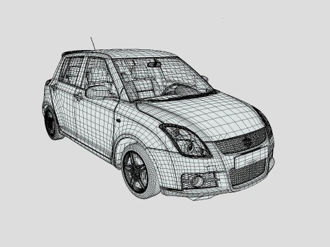 Suzuki MK1 Swift 2014 3D Model