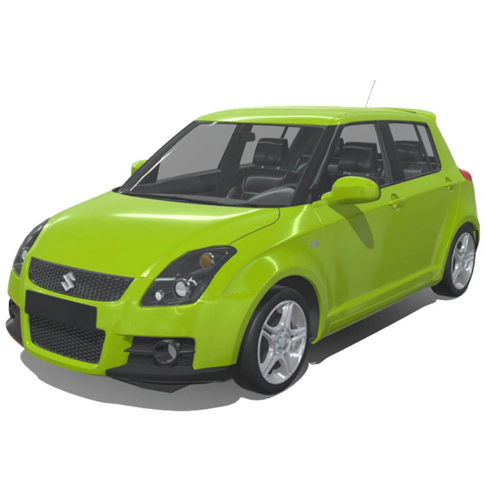 Suzuki MK1 Swift 2014 3D Model .c4d .max .obj .3ds .fbx .stl .blend