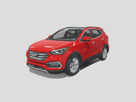 Hyundai Santa Fe Sport 2018 3D Model