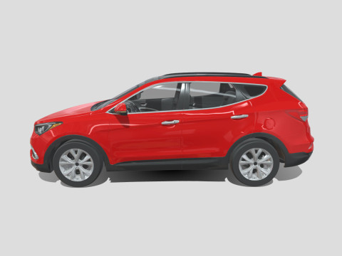 Hyundai Santa Fe Sport 2018 3D Model