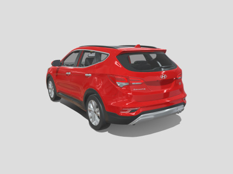 Hyundai Santa Fe Sport 2018 3D Model