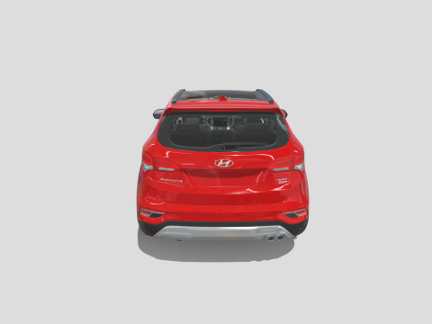 Hyundai Santa Fe Sport 2018 3D Model