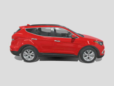 Hyundai Santa Fe Sport 2018 3D Model
