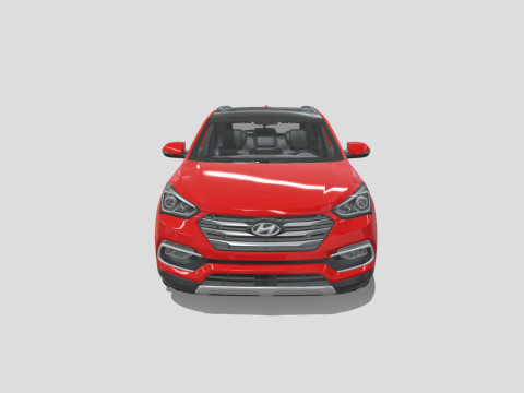 Hyundai Santa Fe Sport 2018 3D Model