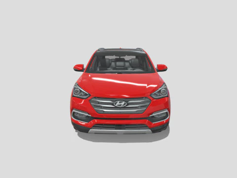 Hyundai Santa Fe Sport 2018 3D Model