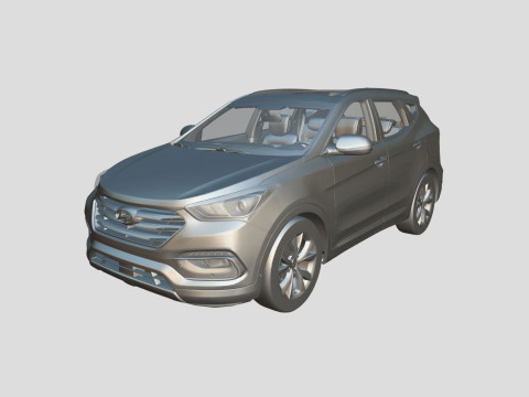 Hyundai Santa Fe Sport 2018 3D Model